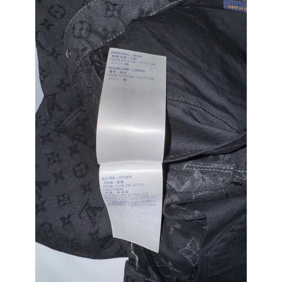 Louis Vuitton NBA Monogram Logo Gris Chine Grey Black Regular Denim Jeans 34 - Picture 15 of 16